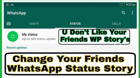 How to see your friends whatsapp status,last seen and photo update if they hide please subscribe and help to grow up in youtube. "Change Your Friends WhatsApp Status Story" ( Using Your ...