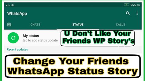 Ap logo ko video pasand aaye to video ko. "Change Your Friends WhatsApp Status Story" ( Using Your ...