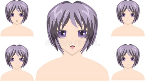 Anime Faces Stock Vector Illustration Of Female Lips 6041531