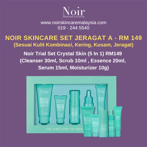 Noir Skincare Set Jeragat A Noir Health And Beauty
