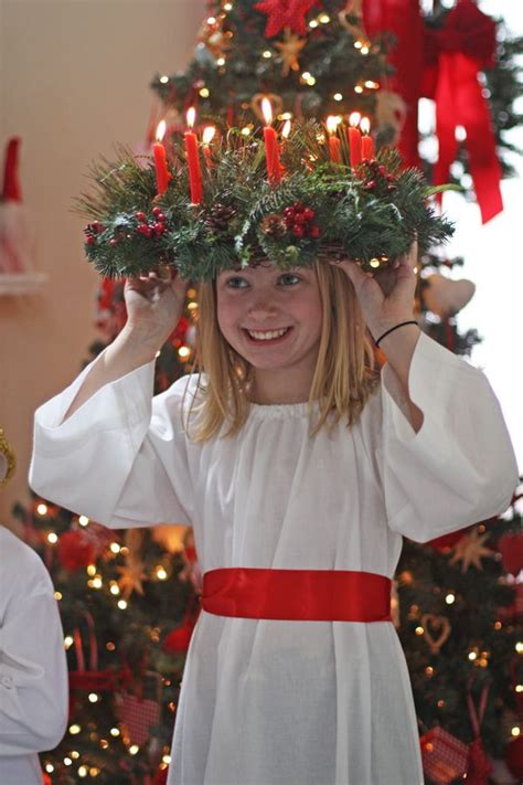 Olabelhe St Lucia Celebration Sweden Christmas Santa