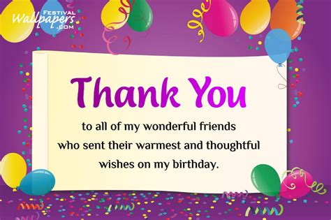 Thank You Message For Birthday Wishes Birthday Messages Thank You