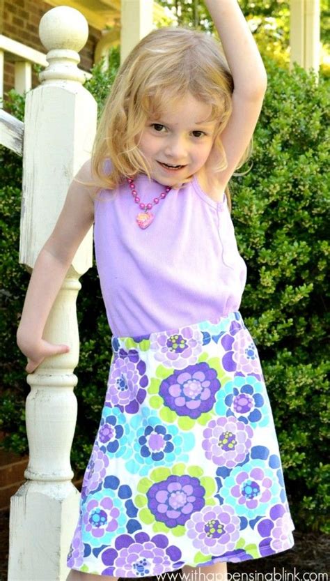 Easy Little Girl Dress To Skirt It Happens In A Blink Girls Dresses