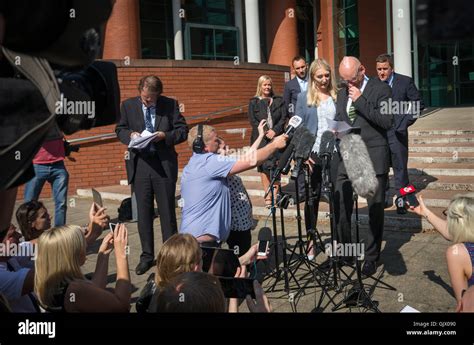 Ian Johnston Partner Of Murder Victim Sadie Hartley Stands With His Daughter Hannah As He