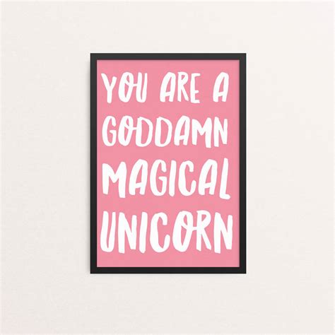 You Are A Magical Unicorn Print By Elsie And Nell