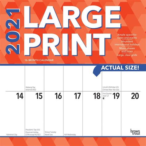 2024 Large Print Wall Calendar Deeann Ingeberg