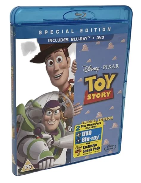 Walt Disney Pixar Toy Story Two Disc Blu Ray Dvd Woody Buzz Lightyear £