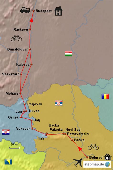Check spelling or type a new query. Donau Radweg Belgrad - Budapest von askamph - Landkarte ...