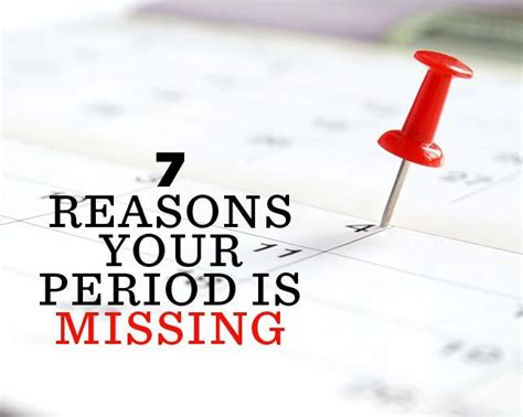 7 Reasons For A Missed Period—other Than Pregnancy