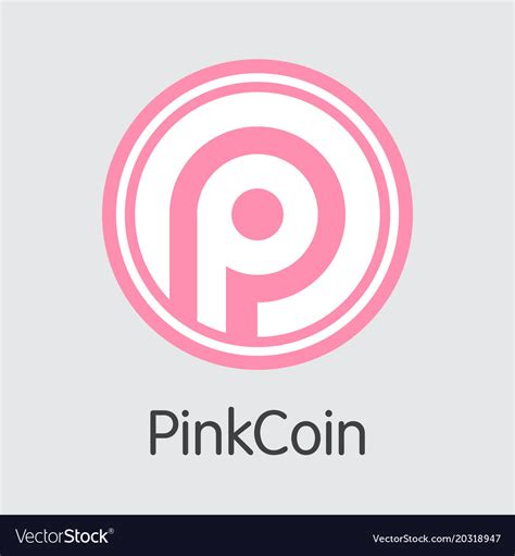 Pinkcoin Digital Currency Icon Royalty Free Vector Image