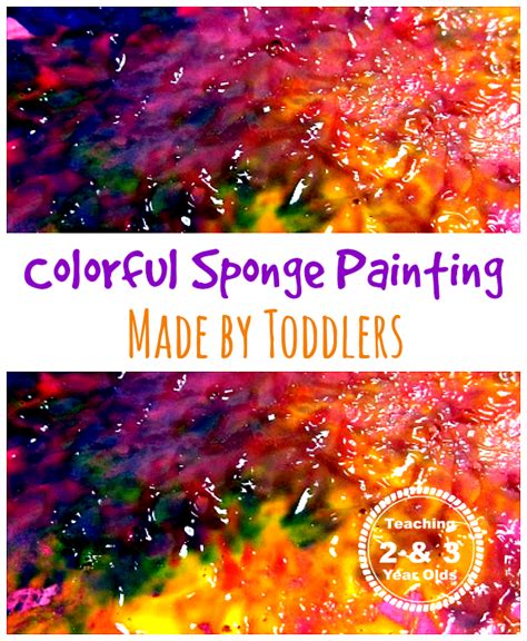 Wooden art easel for kids. Painting With Clothespins and Natural Sponges