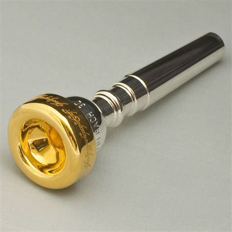 Genuine Gold Rim And Cup Bach Artisan Trumpet Mouthpiece 3c 27 Throat