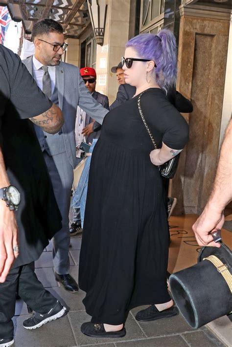 Pregnant Kelly Osbourne Looks Glamorous As She Leaves London Hotel With