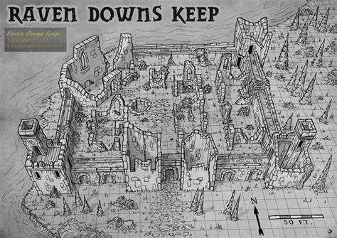 Raven Downs Keep By Djekspek Map Cartography Create Your Own