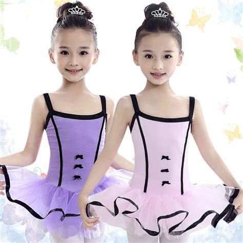 2017 Girl Kids Ballet Dance Dress Cropped Tutu Ballet Pinkpurple