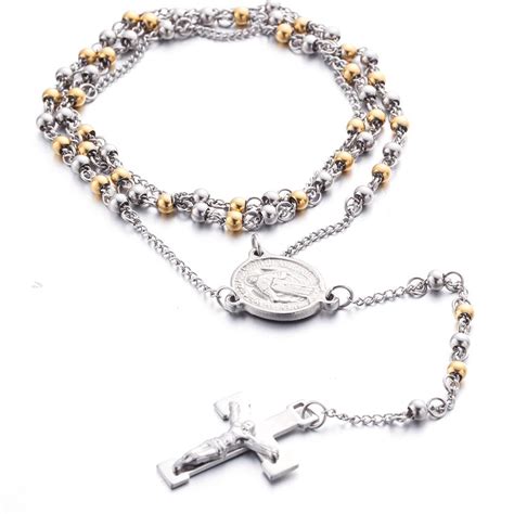 Stainless Steel Rosary Christian Cross Shop
