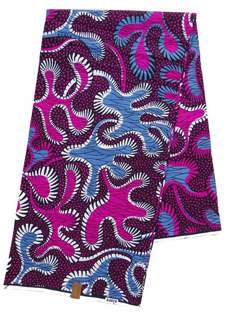 Purple African Print Fabric African Fabric By The Yard Wax Print
