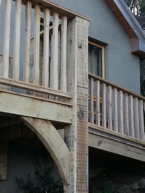 Custom Made Wooden Balconies In Oak And Pine