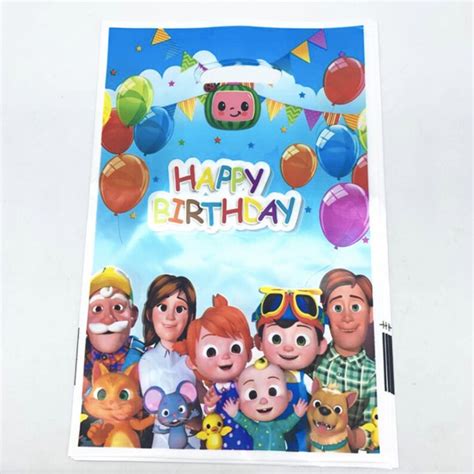 Cocomelon Jj Birthday Party Bags 20 Pcs Cocomelon Party Etsy