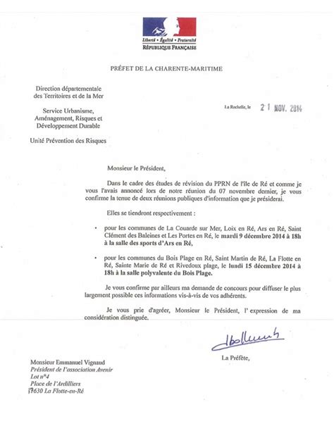 Modele De Lettre Invitation A Une Reunion