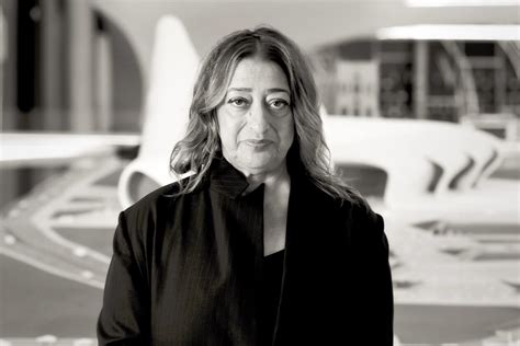 British Iraqi Architect Zaha Hadid Takes Her Place On The Podium Of