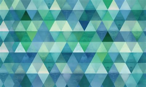 Premium Ai Image A Blue And Green Triangle Pattern With A Blue
