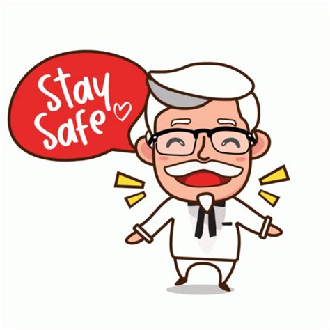 Kfc Malaysia Stay Safe Sticker Kfc Malaysia Stay Safe Stay Home