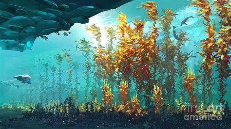 Subnautica Game Painting By Gary Ian Fine Art America