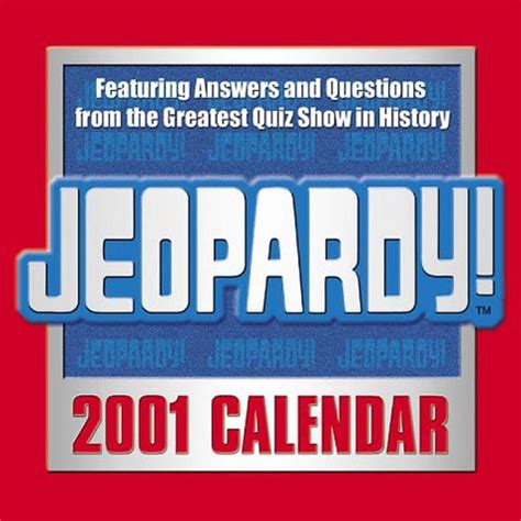 Jeopardy 2001 Calendar Amazon In