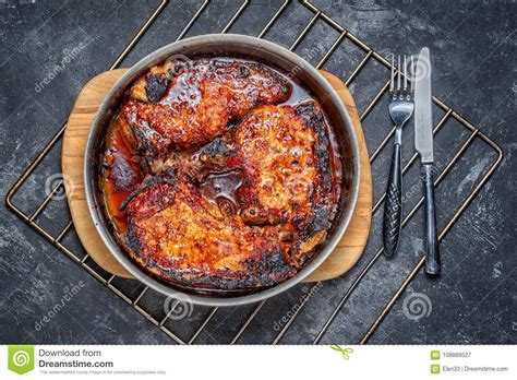 Fried Pork Steaks Stock Image Image Of Restaurant Dish 108889527