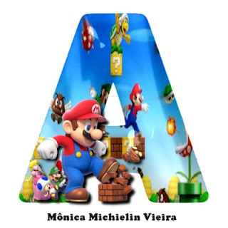 Abecedario 3D De Super Mario Bros Super Mario Bross 3D Alphabet Oh
