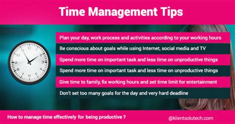 Top 5 Time Management Techniques For Workplace Productivity Klient