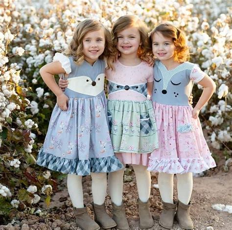 Woodland Themed Triplets For The Win The Cutest All Dresses In Stock