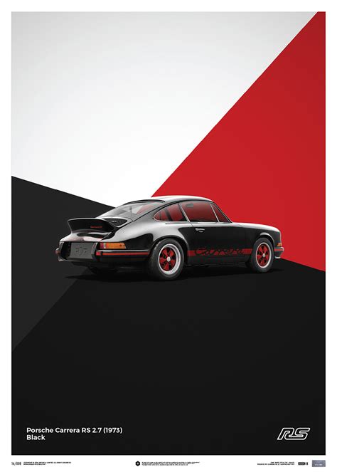 Porsche 911 Rs Black Limited Poster Speedflag Fuelling Your