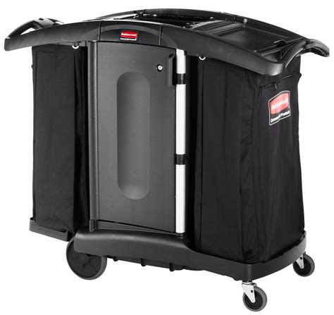 Rubbermaid Commercial Products Black Housekeeping Cart Overall Length