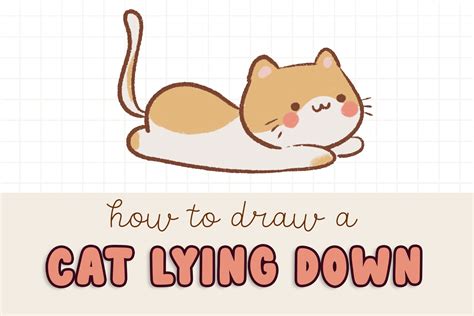How To Draw A Cat Lying Down Draw Cartoon Style