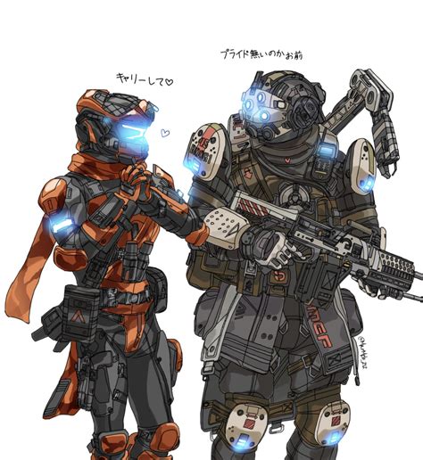 Pilot Grapple Pilot And A Wall Pilot Titanfall And 1 More Drawn By