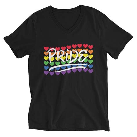 Camiseta Pride V Neck Camiseta De Manga Corta Unisex En V Etsy