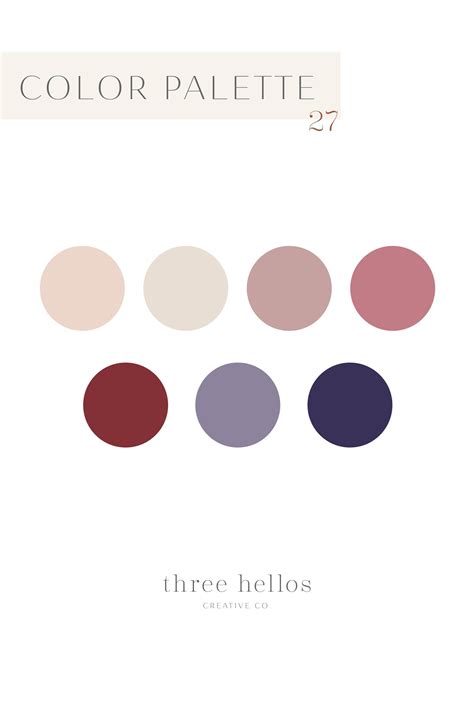 Color Palette 27 Feminine Color Inspiration Brand Color Palette