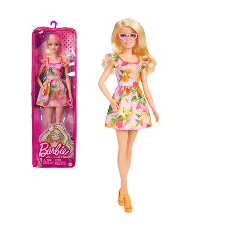Barbie Fashionista Mu Eca Rubia Con Vestido De Frutas Y Accesorios Mattel Hbv Miravia