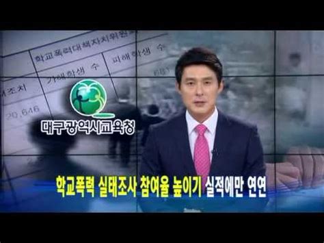 학교폭력 집단가해자 비율 집단으로 가해를 했다고 응답한 비율은 53.8%로 이전 조사 대비 6.4%p 감소하 였고, 특히 중․고생의. 대구MBC뉴스 학교폭력실태조사 감사원 지적도 무시 - YouTube