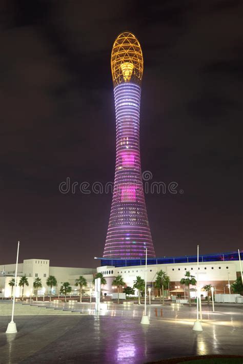 Aspire Tower In Doha Sports City Editorial Photography Image Of