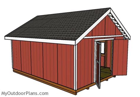 16x20 Shed Plans Myoutdoorplans Free Woodworking Plans And Projects