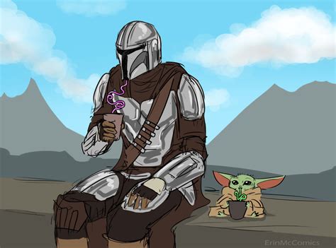 10 Mandalorian And Baby Yoda Fan Art Pieces That Make Our Hearts Sing