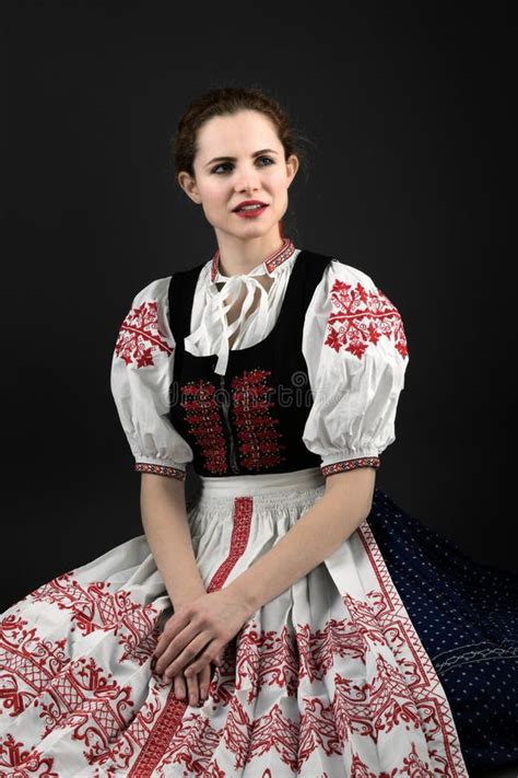 Beautiful Slovak Woman Stock Photo Image Of Dress Happy 142099036