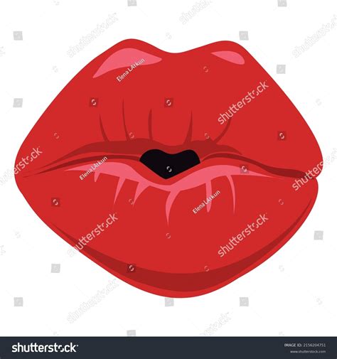 Kissing Lips Expression High Quality Vector Stock Vector Royalty Free