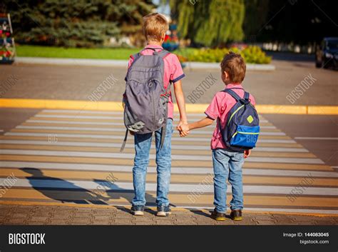 Two Brothers Backpack Image And Photo Free Trial Bigstock