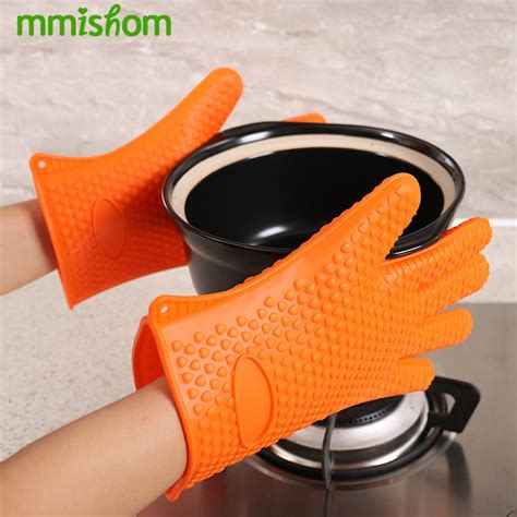 Oven Mitts Heat Resistant Cooking Gloves Insulated Grill Mittens