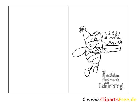 Mehr als 15 000 ausmalbilder kostenlos. Biene Kuchen Ausmalbild-Glückwunschkarte zum Ausmalen