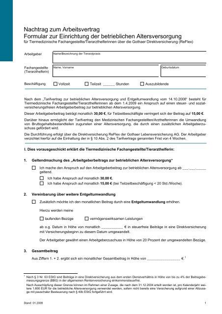 Zu den bekanntesten formularen gehören steuerformulare. Nachtrag zum Arbeitsvertrag Formular zur Einrichtung der ...